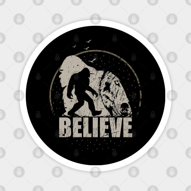 Believe bigfoot Magnet by Tesszero